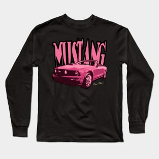 Pink Mustang T-Shirt Long Sleeve T-Shirt